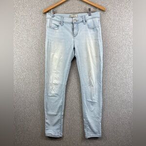 Free People light wash skinny jeans size 27 wardrobe basics bodycon boho